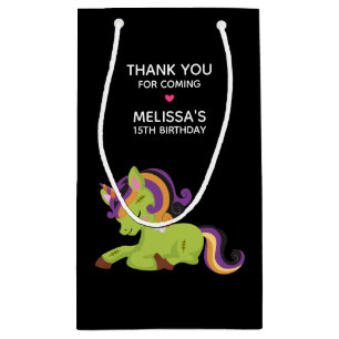 Petit Sac Cadeau Cute Frankenstein Unicorn Party Merci