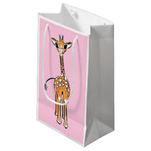 Petit Sac Cadeau Cute Giraffe drawing, safari animals