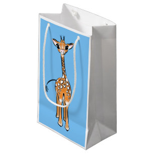 Petit Sac Cadeau Cute Giraffe drawing, safari animals