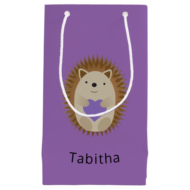 Petit Sac Cadeau Cute Hedgehog (Devant)