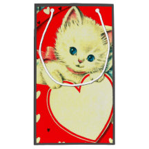 Cute Kitten Coeur Vintage Chat Retro Kitty