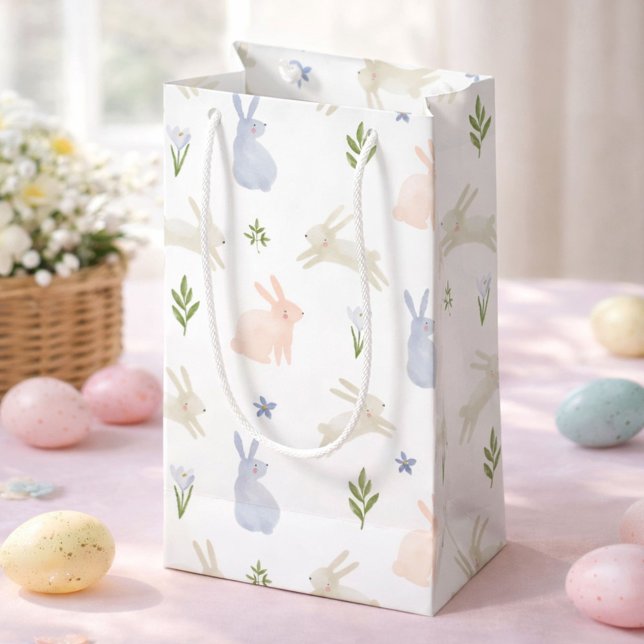 Petit Sac Cadeau Cute Pastel Easter Bunny Spring (Créateur téléchargé)
