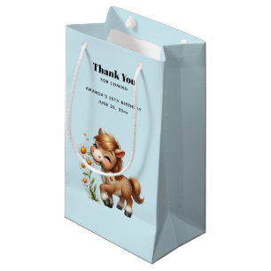 Petit Sac Cadeau Cute Pony Manger Mangeurs Merci