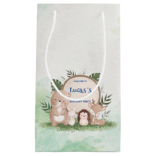 Petit Sac Cadeau Cute porcupine Ours anniversaire jungle fête d'ann