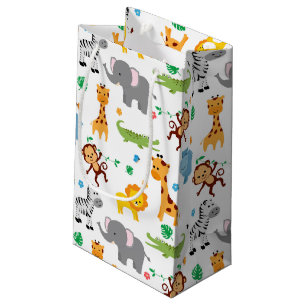 Petit Sac Cadeau Cute Safari Animals NurserMotif