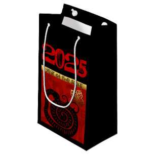 Petit Sac Cadeau Cute serpent chinois Nouvel An Zodiac Anniversaire