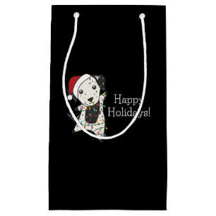 Petit Sac Cadeau Dalmatian Christmas Dog Winter Animals Dogs