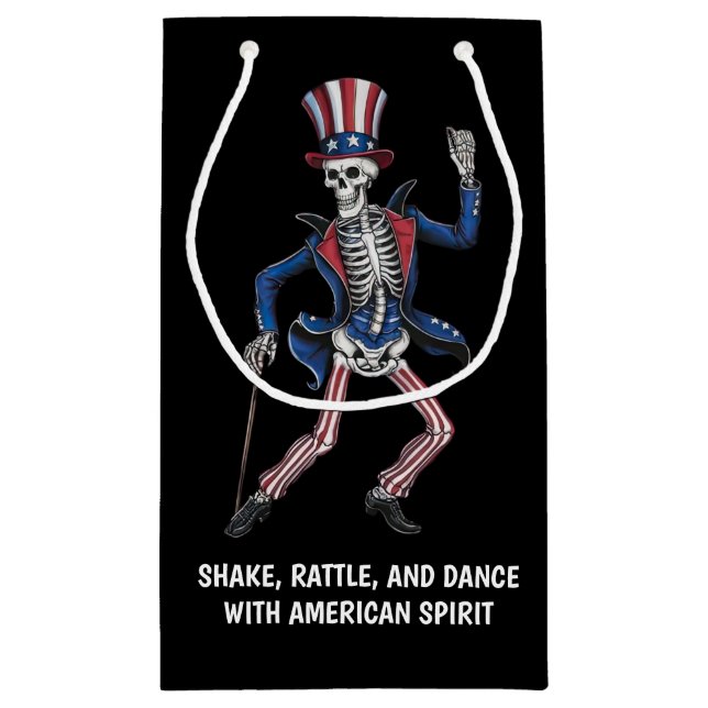 Petit Sac Cadeau Danseuse Danseuse Squelette (Dos)