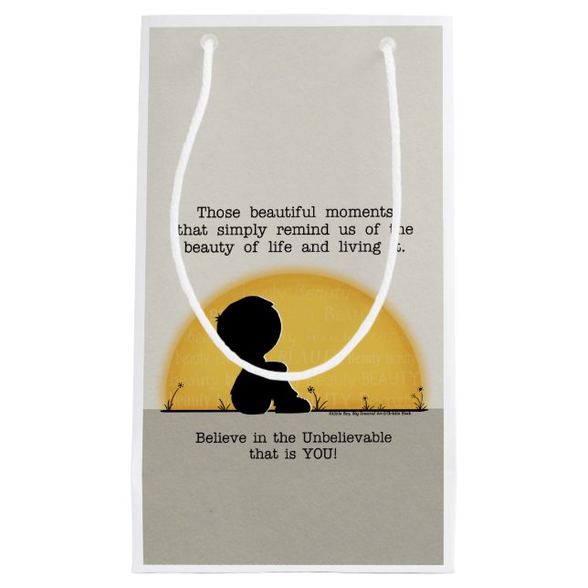 Petit Sac Cadeau De beaux moments (Devant)