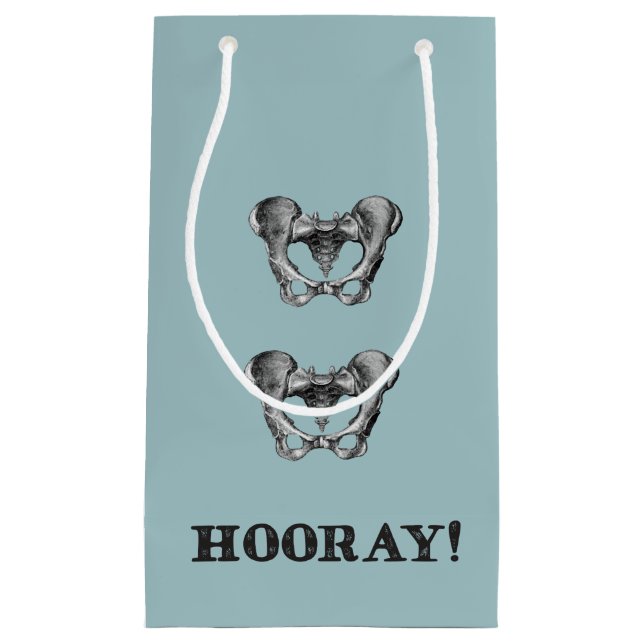 Petit Sac Cadeau De hanche de hanche message d'anatomie hourra (Devant)