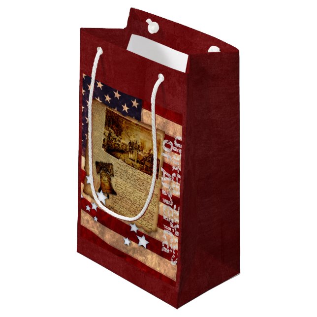 Petit Sac Cadeau Déclaration d'indépendance des États-Unis (Devant Angle)