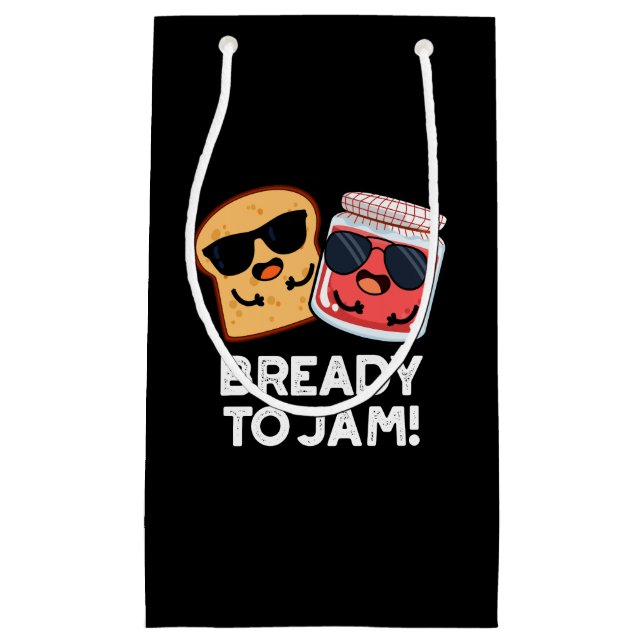 Petit Sac Cadeau Déjà Jam Funny Pain Jam Pun Dark BG (Devant)