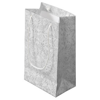 Petit Sac Cadeau Dentelle blanche tombante