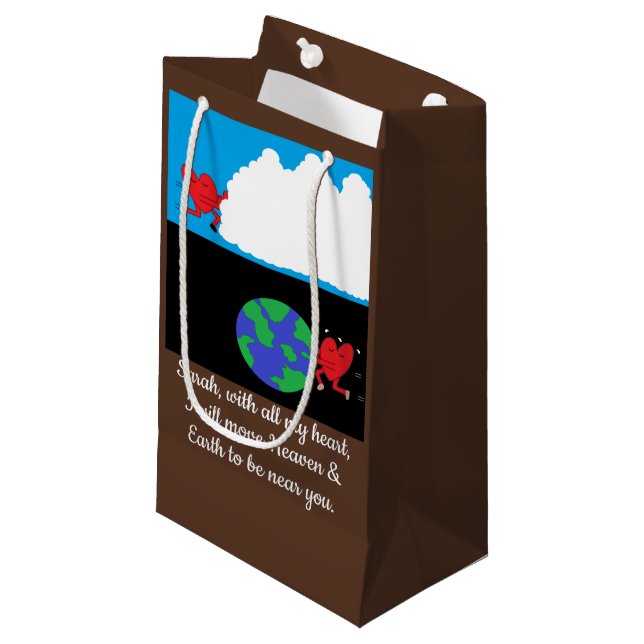 Petit Sac Cadeau Déplacer le Ciel et la Terre (Devant Angle)