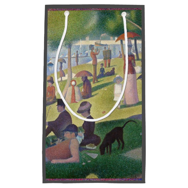 Petit Sac Cadeau Dimanche sur La Grande Jatte Seurat Peinture (Devant)