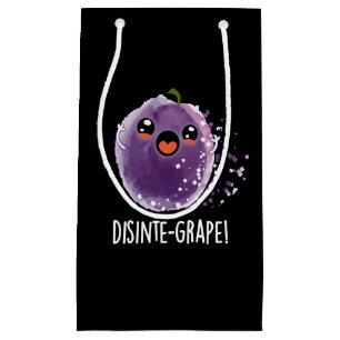 Petit Sac Cadeau Disinte-grape Funny Grape Pun Dark BG