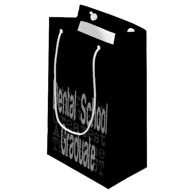 Petit Sac Cadeau Doctorat de l'école dentaire (Devant Angle)