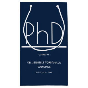 Petit Sac Cadeau Doctorat Graduation Party Petit Bleu
