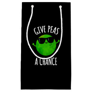 Petit Sac Cadeau Donnez aux pois une chance amusante Pois positif P