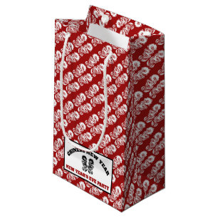 Petit Sac Cadeau Dragon oriental chinois du Nouvel An