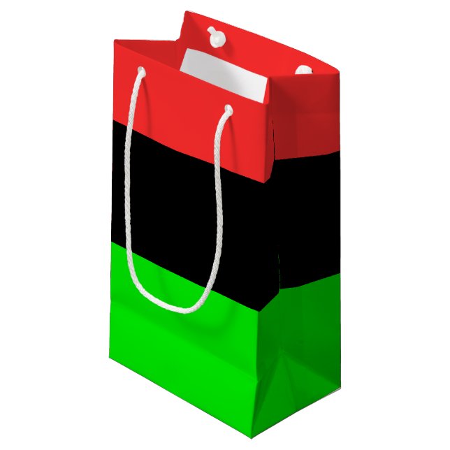 Petit Sac Cadeau Drapeau Afro-Américain (Devant Angle)