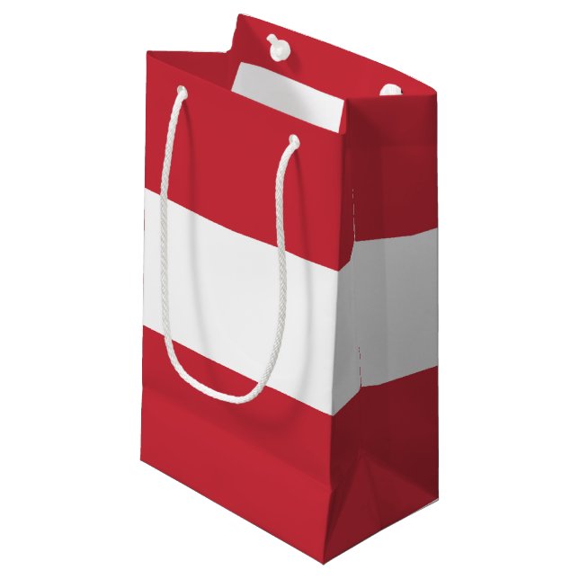 Petit Sac Cadeau Drapeau autrichien (Devant Angle)