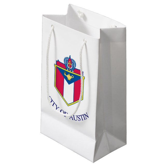 Petit Sac Cadeau Drapeau d'Austin, Texas (Devant Angle)