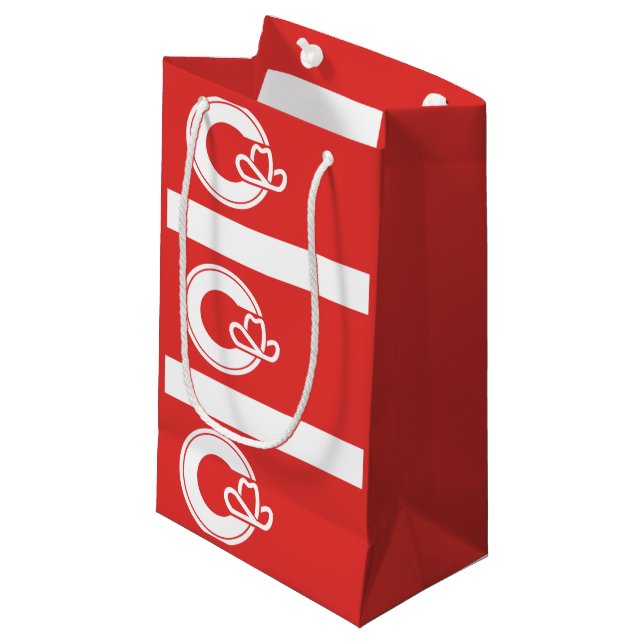 Petit Sac Cadeau Drapeau de Calgary (Alberta) Petite boîte cadeau (Devant Angle)