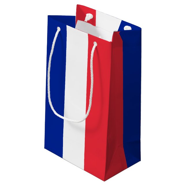 Petit Sac Cadeau Drapeau de la France (Dos Angle)