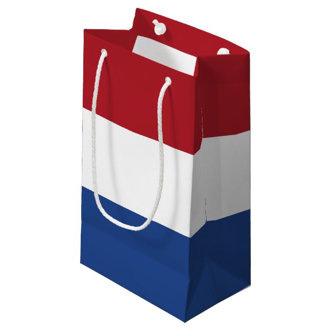 Petit Sac Cadeau Drapeau des Pays-Bas (Devant Angle)