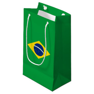 Petit Sac Cadeau Drapeau du Brésil