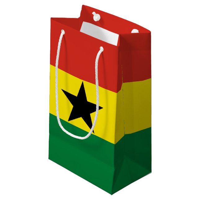 Petit Sac Cadeau Drapeau du Ghana (Devant Angle)