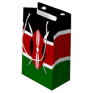 Petit Sac Cadeau Drapeau du Kenya Massaï Bendera ya Kenya