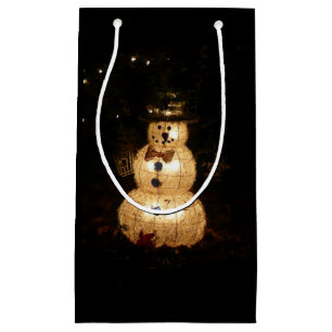 Petit Sac Cadeau Écran Luminaire Snowman