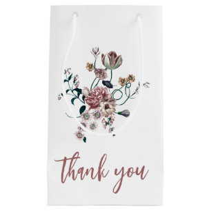 Petit Sac Cadeau Élégant Boho Fleur sauvage