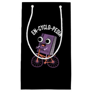 Petit Sac Cadeau En cyclo-Pedia Funny Encyclopedia Pun Dark BG