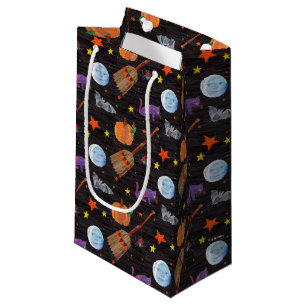 Petit Sac Cadeau Eric Carle   Caterpillar Black Halloween Motif