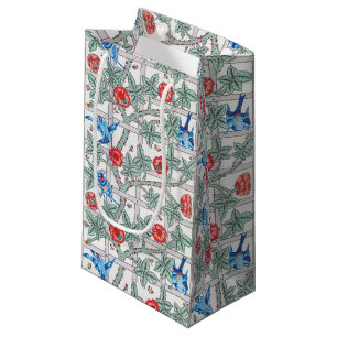 Petit Sac Cadeau Escalade Rose & Petit Oiseau, William Morris Small