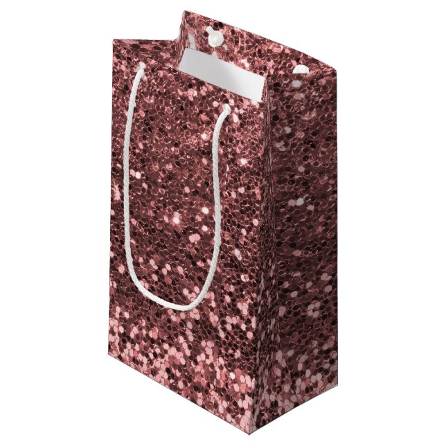 Petit Sac Cadeau Étincelles roses d'impression de parties (Devant Angle)