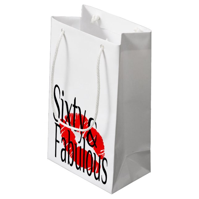 Petit Sac Cadeau Fabuleux et soixante (Dos Angle)