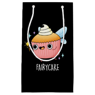 Petit Sac Cadeau Fairy Cake Funny Cupcake Pun Dark BG