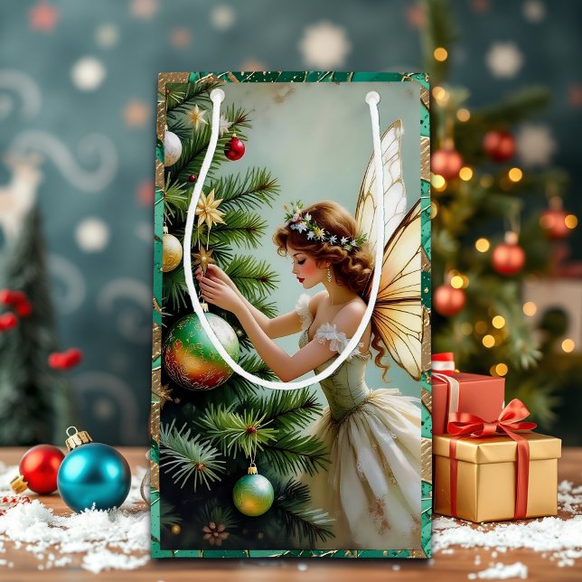 Petit Sac Cadeau Fairytale Whimsical Angel Fairy Christmas (Créateur téléchargé)