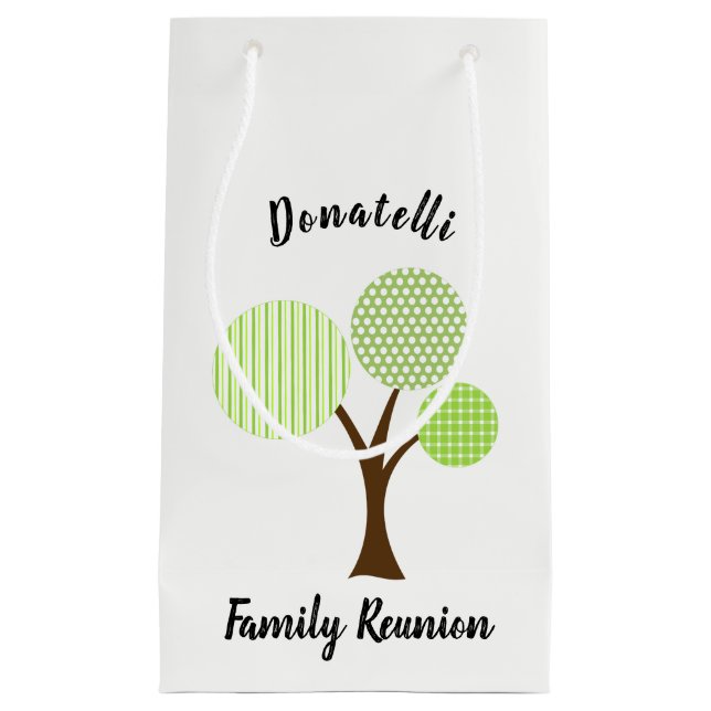 Petit Sac Cadeau Famille Réunion Favoriser Souvenir Cadeau (Devant)