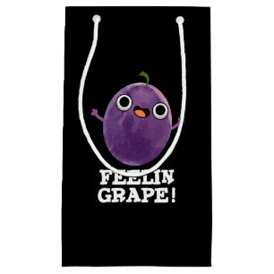Petit Sac Cadeau Feelin Raisin Funny Fruit Pun Dark BG
