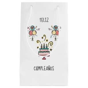 Petit Sac Cadeau Feliz Cumpleaños   de Birthday contents
