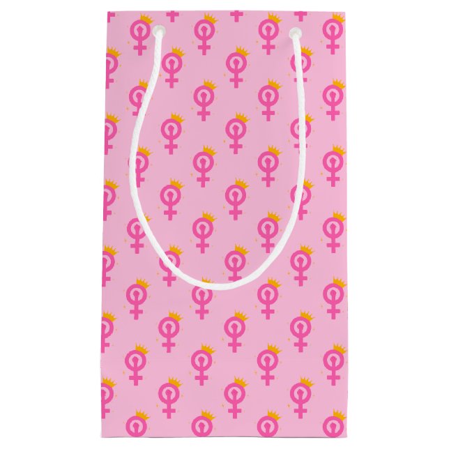 Petit Sac Cadeau Feminist Pink (Devant)