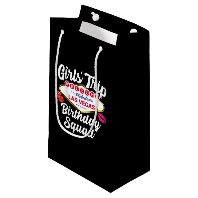Petit Sac Cadeau Fête d'anniversaire de Las Vegas - Escouade d'Anni (Devant Angle)