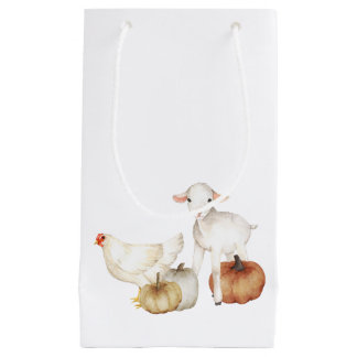 Petit Sac Cadeau Fête de la ferme d'automne