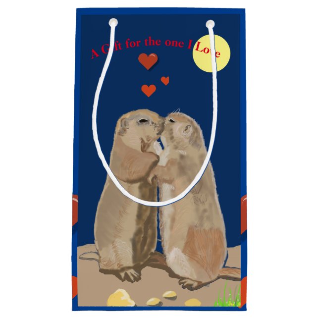 Petit Sac Cadeau Fête de la Saint-Valentin (Devant)