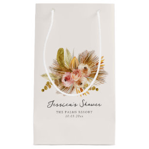 Petit Sac Cadeau Fête de mariage vintage floral tropical